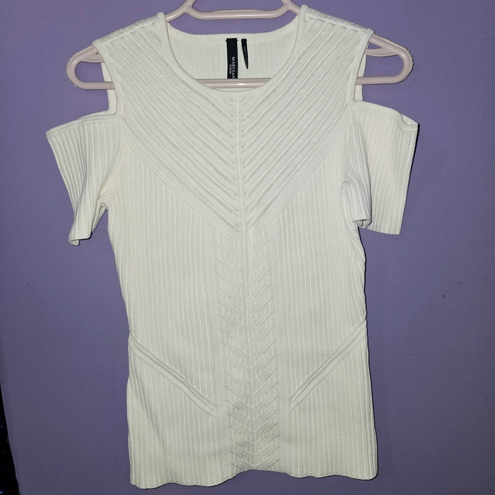 Stylish White Cold Shoulder Top